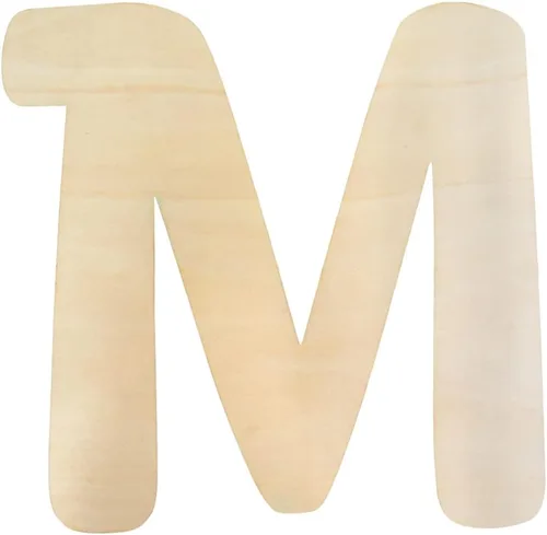 Vista 19 de Letras de madera sin terminar de 12 pulgadas, letra A de madera grande para decoración de pared