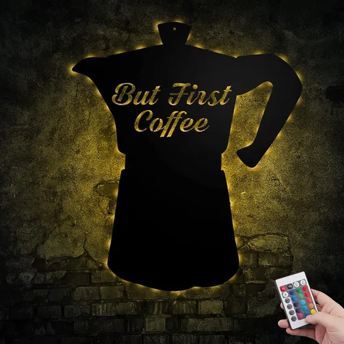 Vista 30 de Letrero de metal personalizado para barra de café, varios tamaños, placa de pared para decoración de cocina, regalos personalizados para amantes