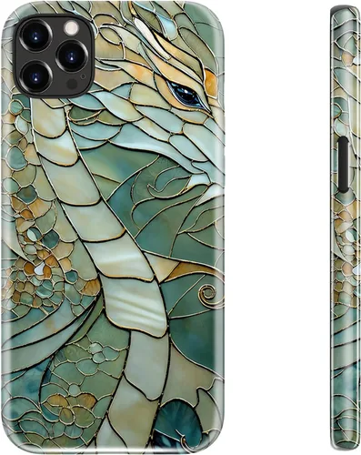 Vista 62 de LUHOURI Funda para iPhone 12 Mini, compatible con carga inalámbrica, doble capa, interior de silicona suave + carcasa exterior dura, bonito diseño