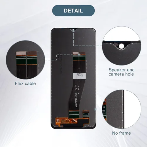 Vista 4 de Pantalla LCD compatible con Samsung Galaxy A02S SM-A025F SM-A025G 6.5 "Pantalla LCD Asamblea de pantalla táctil con herramientas