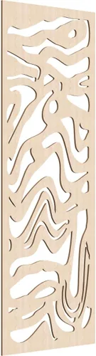 Vista 92 de 9 3/8"W x 24 3/8"H x 1/4"T Northfield Decorativos Paneles de Pared de Madera Calado, Abedul