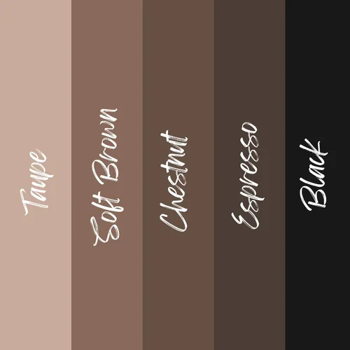 Vista 3 de L.A. COLORS Lápiz de cejas On Point, negro suave CBP398 2-Negro suave