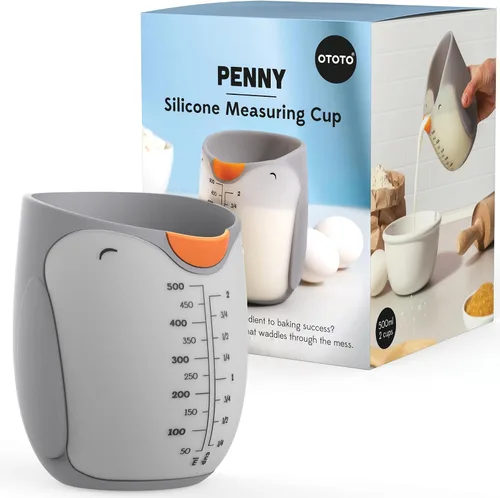 Vista 9 de OTOTO Coney - Juego de tazas medidoras de helado – Juego de tazas medidoras de plástico desmontables para hornear y cocinar, bonitas tazas medidoras