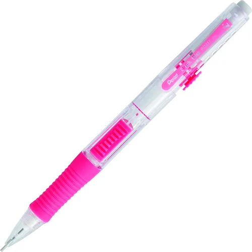 Vista 12 de Lápiz mecánico Pentel QUICK CLICK (0.7mm), cañón rosa, caja de 12 lápices (PD217P)