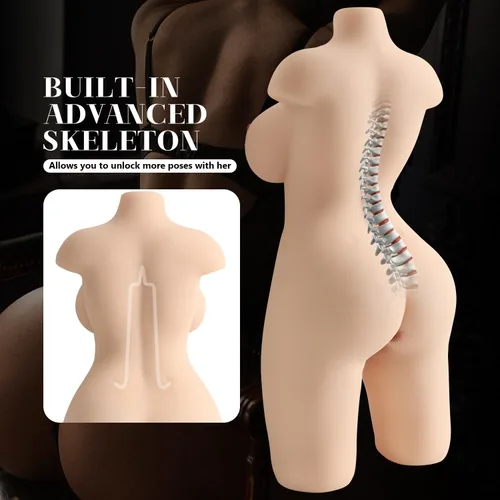 Vista 5 de Muñeca sexual de 9 libras, masturbador masculino de tamaño completo con realista 3 en 1, muñeca sexual de tamaño real, suave, pecho grande, apretado