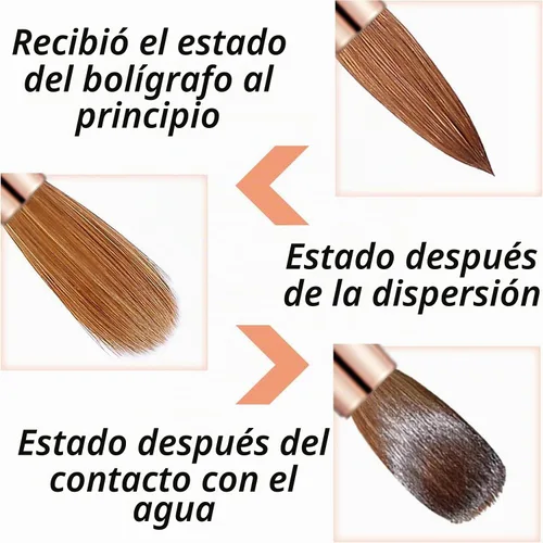 Vista 7 de Kolinsky - Brocha acrílica para uñas, tamaño 24, forma ovalada de cabello Kolinsky para aplicación acrílica, herramienta de manicura profesional