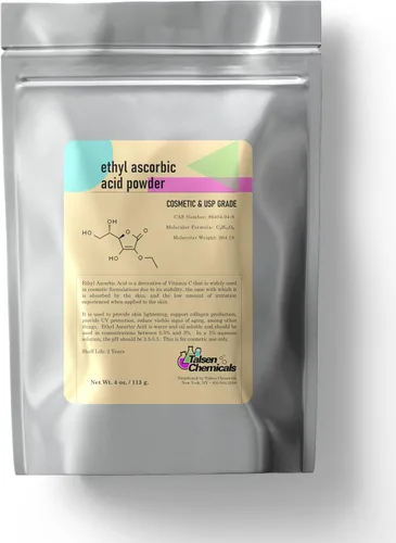 Vista 11 de Polvo de ácido ascórbico etílico y derivado estable de vitamina C que ayuda a absorber la vitamina C para la piel, mejorar el brillo de la piel