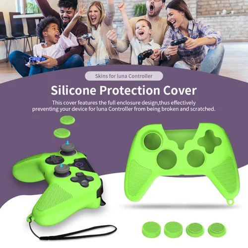 Vista 4 de Case for Luna Controller, Alquar Silicone Case Cover for Tienda Luna Controller, Anti-SlipShockproofDustproof Skin Protective Cover for Luna Game