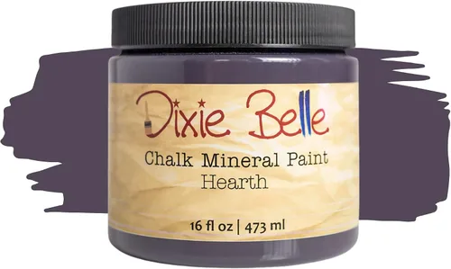 Vista 236 de Pintura para muebles con acabado de tiza Dixie Belle Paint Company - Amatista (4oz) - Pintura mineral de tiza chic púrpura profundo mate