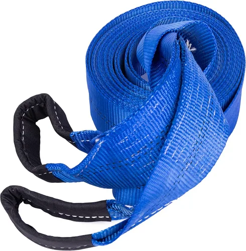 Vista 9 de HFS (R) Blue Tree Saver, correa de cabrestante, correa de remolque, capacidad de 30,000 libras (3 x 8 pies)