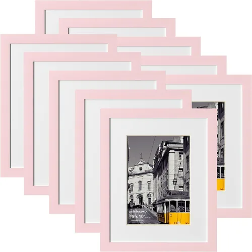 Vista 74 de eletecpro Juego de 5 marcos de fotos de 8 x 10 pulgadas, collage de fotos, decoración de pared, fotos de 5 x 7 con paspartú o de 8 x 10 pulgadas sin