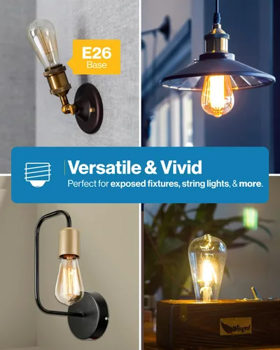 Vista 7 de ST64 - Bombilla de filamento led 8,5 W, varios colores y tamaños, 1/6
