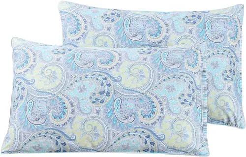 Vista 28 de WINLIFE Juego de 2 fundas de almohada de algodón 100%, tamaño estándar, de fibras largas, 20×26 pulgadas, fundas de almohada frescas, transpirables