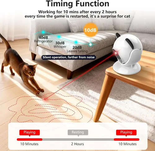 Vista 2 de Saolife - Juguetes láser para gatos de interior, juguete interactivo