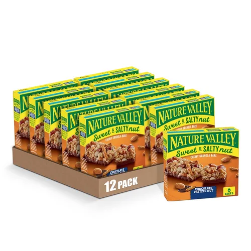 Vista 20 de Nature Valley Barras de granola de nueces dulces y saladas, maní, 15 barras, 18 onzas