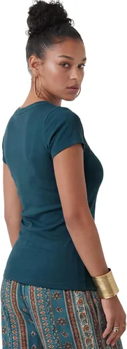 Vista 89 de Emmalise - Camiseta de manga corta para mujer, cuello redondo, estilo básico, pack de valor, tallas junior y grandes