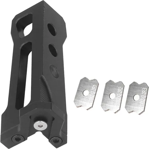 Vista 4 de Cepilladora de madera con bandas de borde de chaflán, herramienta raspadora de chaflán de borde rápido con 3 cuchillas, perfecta para carpintería