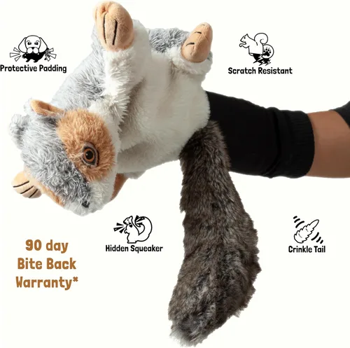 Vista 5 de Milunova Pupr Pals - Marioneta de juguete para perros y gatos con acolchado resistente para un juego interactivo seguro, protección para evitar que