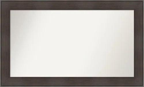 Vista 40 de Amanti Art Espejo personalizado, espejo de baño de veta de madera rústica William, espejo de pared o espejo de tocador de baño sobre el fregadero