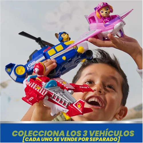 Vista 6 de PAW Patrol: Air Rescue Chase Hero Helicóptero de juguete con figura
