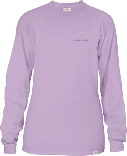 Vista 2 de Camiseta de manga larga de ajuste relajado para mujer Camiseta de mujer preppy y elegante