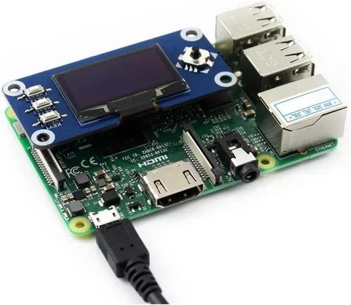 Vista 5 de 1.3inch 128x64 OLED pantalla HAT para Raspberry Pi 4 3 Jetson Nano SPI/I2C interfaz con controlador incorporado @ XYGStudy
