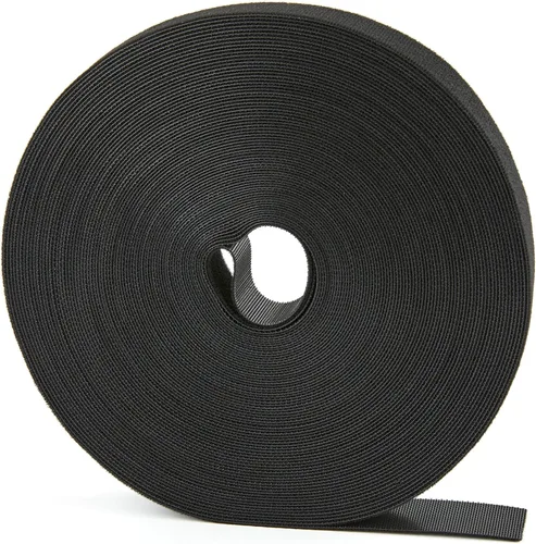 Vista 13 de Rollo de gancho y bucle de 100 pies x 1/2 pulgada, bridas de sujeción reutilizables, correas de cables multiusos para organizar el hogar, la oficina