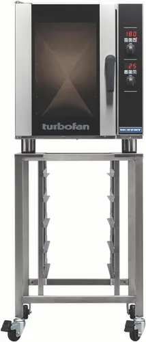 Vista 13 de Moffat Turbofan E33 - Hornos de convección eléctricos de encimera de tamaño completo con soporte, doble pila con ruedas, control digital, 208