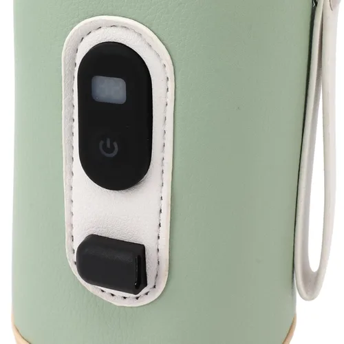 Vista 8 de Calentador de biberones USB, portátil, 5 velocidades, ajustable, para leche materna (verde)