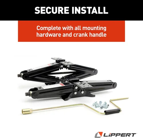 Vista 5 de Lippert Kit de Gatos de Tijera Manuales para RV Paquete de 2 para Casas Rodantes de Viaje RV, Remolques de Camping, Remolques Utilitarios, 24