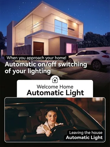 Vista 9 de Lámpara de techo LED inteligente de 12 pulgadas de montaje empotrado con control remoto, cableado (alimentado por CA) - Cambio de color RGB