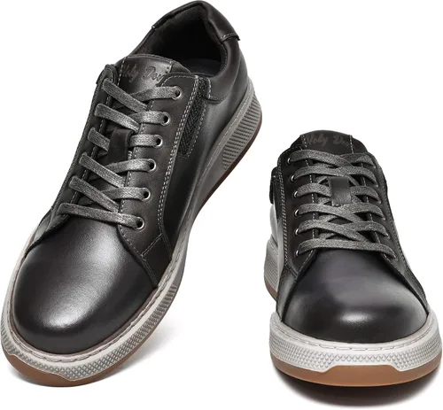 Vista 9 de Men's Casual Oxford Dressy Sneaker Shoe Fashion Walking Shoes for Men Lace-Up Flats Stylish Genuine Leather Upper Stylish Comfortable and Durable