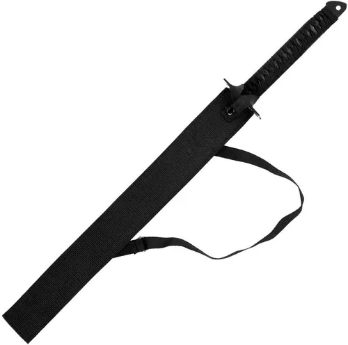 Vista 2 de Juego de 2 machetes Tanto Ninja Katana de espada doble de 28 pulgadas con funda de nailon + grabado negro chino en la edición Blade.