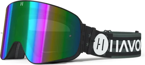 Vista 9 de Havoc Racing Magnetic Frameless Goggles - For Motocross, Dirt Biking, Snowboarding, ATV, & UTV - UV Blocking Anti-Fog Goggles