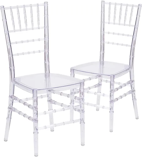 Vista 11 de Flash Furniture Flash Elegance - Silla Chiavari apilable de cristal