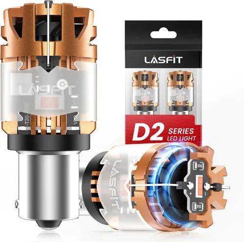Vista 13 de LASFIT Bombilla LED D2 7507 BAU15S ámbar BAU15S luces intermitentes sin