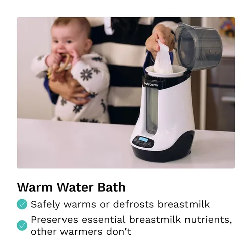 Vista 3 de Baby Brezza Calentador Inteligente de Biberones, Calentador de Leche Materna + Descongelador – Aplicación Gratuita - Diferentes Temperaturas