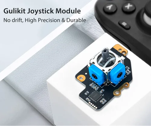 Vista 2 de GuliKit (no drift) Type A Electromagnetic Joystick Module, for Steam Deck Type A Stick (with Tools), Thumbstick Repair Parts, Hall Effect Sensor