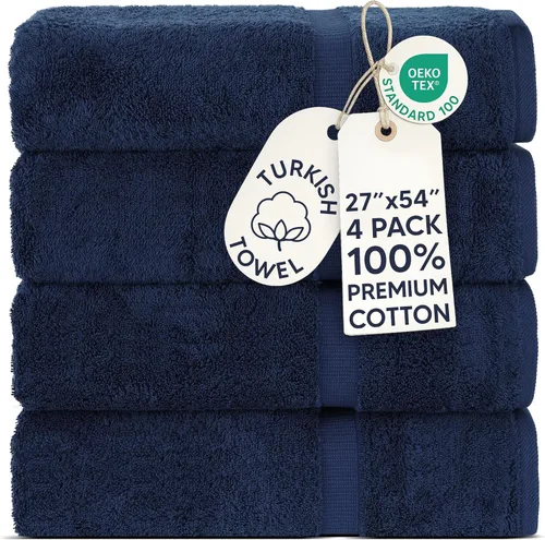 Vista 120 de Chakir Turkish Linens - Toallas turcas de 100% algodón, suaves y absorbentes (juego de 3 toallas personalizables, color aguamarina)
