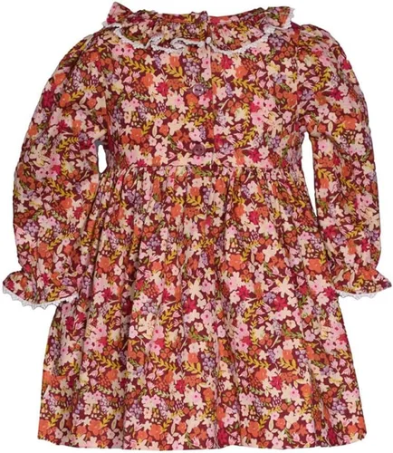 Vista 2 de Bonnie Jean Thanksgiving Dress - Fall Autumn Harvest Smocked Dress for Baby Toddler and Little Girls