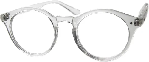 Vista 4 de zeroUV Vintage Inspired Clear Lens Small Circle Round Sunglasses