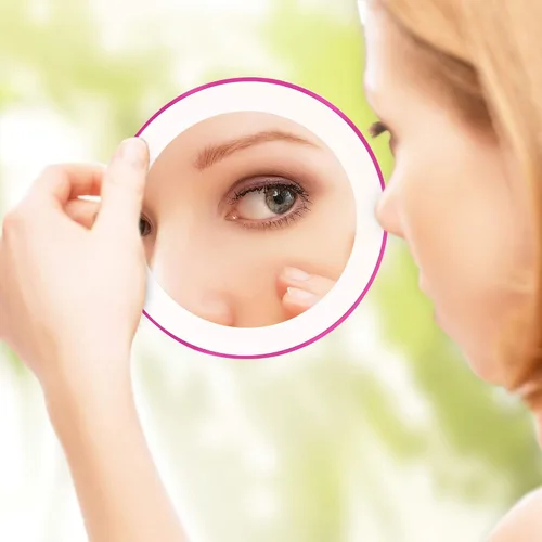 Vista 9 de Zadro Espejo de maquillaje de belleza de montaje de ventosa con iluminación LED de aumento compacto 10X, rosa