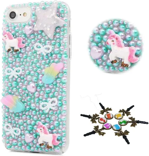 Vista 8 de Bling Case Compatible Huawei Mate SE/Honor 7 - Elegante - 3D Handmade Design Bling Cover Case for Huawei Mate SE/Honor 7X