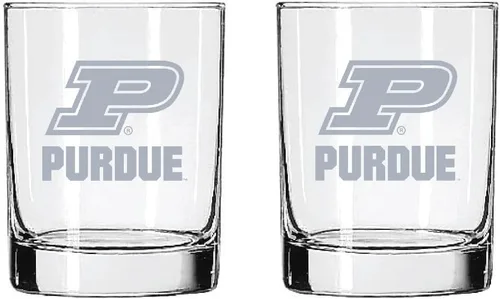Vista 10 de Alabama - Juego de 2 vasos de cristal grabado satinado de 2 caras Marea carmesí de Alabama