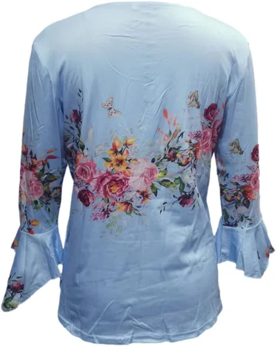 Vista 4 de Marble Print Graphic Shirts Leisure Tops for Women Casaul Short Sleeve V-Neck Tees Blouse Regular Soft Tunics Cloth