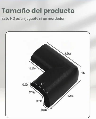 Vista 6 de Protector de esquina de espuma para bordes y esquinas, con parachoques de seguridad de espuma de 12.5 pies de longitud, protectores de esquina