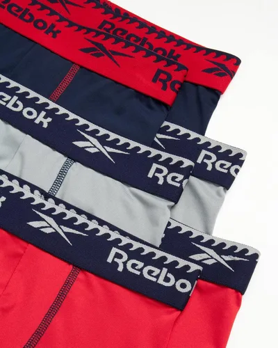 Vista 2 de Reebok Ropa interior para niños Calzoncillos tipo bóxer de pierna larga (paquete de 6)