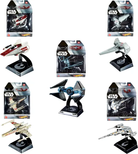 Vista 3 de Hot Wheels Vehículo de Colección Caza Estelar de Naboo N1