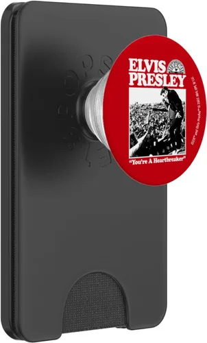 Vista 7 de Sun Records X Elvis Presley PopSockets PopGrip estándar You're A Heartbreaker