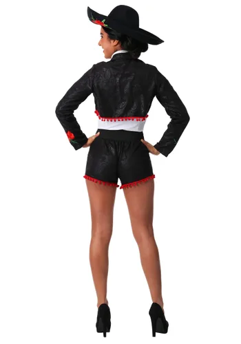 Vista 2 de Disfraz para mujer Flirty Mariachi Multicolor